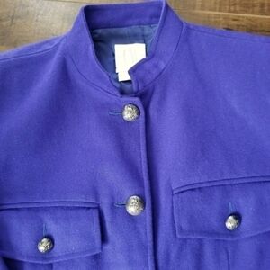 GORGEOUS Purple Clifford & Willis 100% Wool  Blazer/Jacket